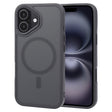 For iPhone 16 GEBEI Skin Feel MagSafe Magnetic Phone Case(Black) - iPhone 16 Cases by GEBEI | Online Shopping South Africa | PMC TechLife | Buy Now Pay Later Mobicred