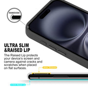 For iPhone 16 GEBEI Skin Feel MagSafe Magnetic Phone Case(Black)
