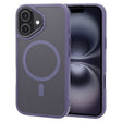 For iPhone 16 GEBEI Skin Feel MagSafe Magnetic Phone Case(Purple) - iPhone 16 Cases by GEBEI | Online Shopping South Africa | PMC TechLife | Buy Now Pay Later Mobicred
