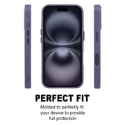 For iPhone 16 GEBEI Skin Feel MagSafe Magnetic Phone Case(Purple)