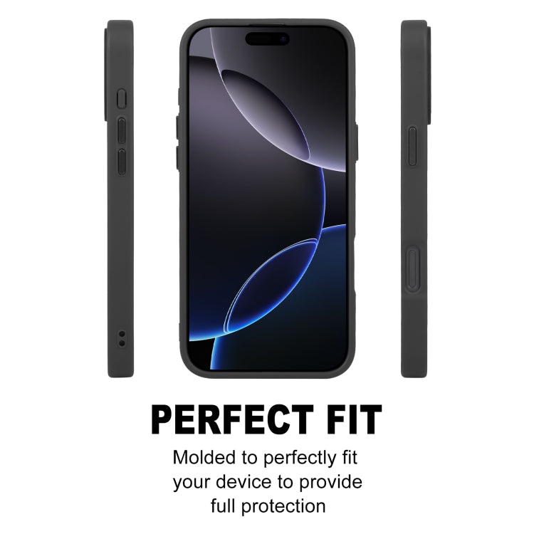 For iPhone 16 Pro Max GEBEI Skin Feel MagSafe Magnetic Phone Case(Black)