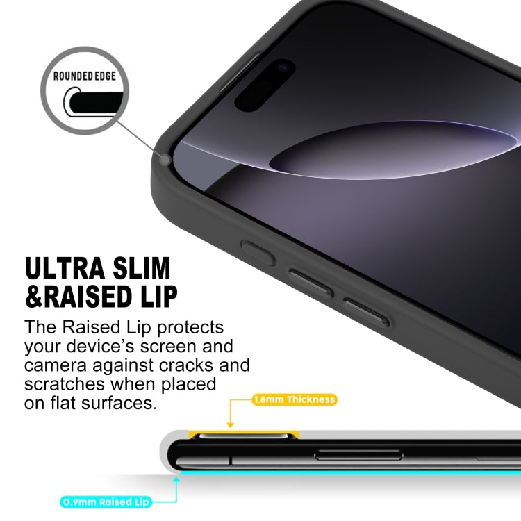 For iPhone 16 Pro Max GEBEI Skin Feel MagSafe Magnetic Phone Case(Black)