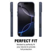 For iPhone 16 Pro Max GEBEI Skin Feel MagSafe Magnetic Phone Case(Blue)