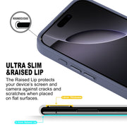 For iPhone 16 Pro Max GEBEI Skin Feel MagSafe Magnetic Phone Case(Blue)