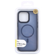For iPhone 16 Pro Max GEBEI Skin Feel MagSafe Magnetic Phone Case(Blue)