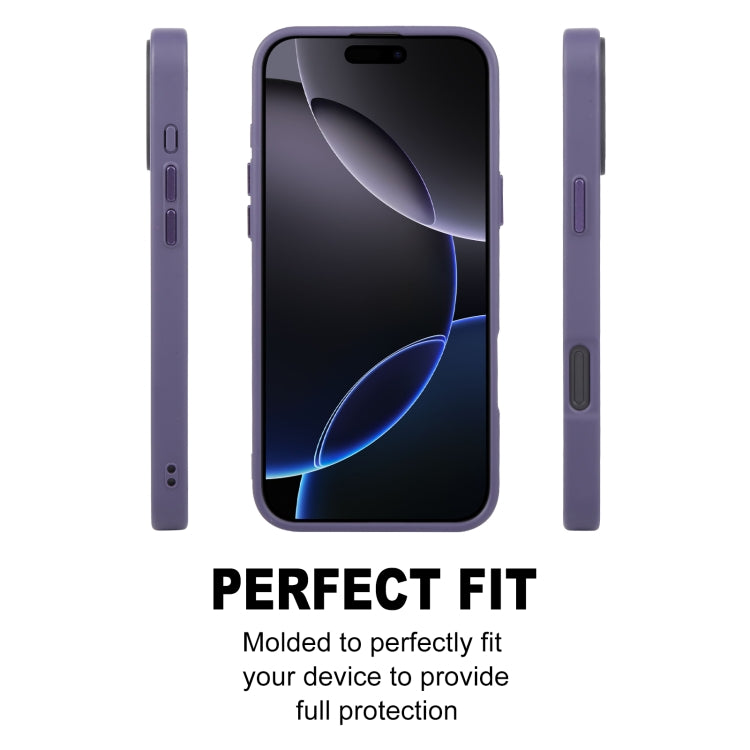 For iPhone 16 Pro Max GEBEI Skin Feel MagSafe Magnetic Phone Case(Purple)