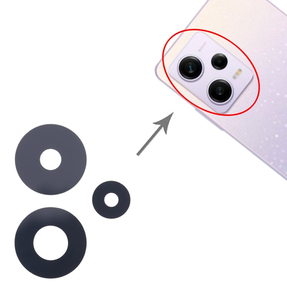 For Xiaomi Redmi Note 13 Pro 5G 10pcs Back Camera Lens