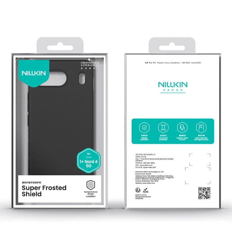 For OnePlus Nord 4 5G NILLKIN Frosted PC Phone Case(Black)