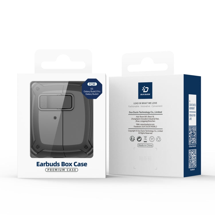 For Samsung Galaxy Buds3 / 3 Pro DUX DUCIS SECH Series Earbuds Box Protective Case(Black)