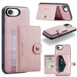 For iPhone 16e JEEHOOD J01 Retro Magnetic Detachable Wallet Phone Case(Pink) - free shipping - PMc TechLife - Order now!