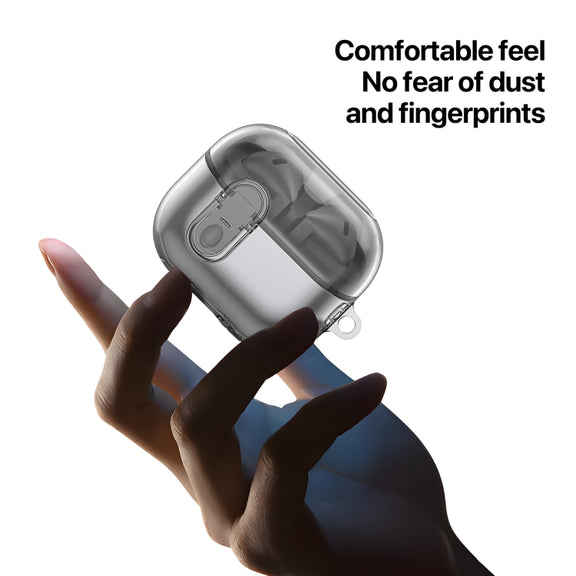 For Samsung Galaxy Buds3 / 3 Pro DUX DUCIS SECI Series Earbuds Box Protective Case(Clear Black)