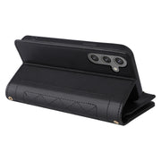 For Samsung Galaxy S24+ 5G Crossbody Zipper Wallet Rhombus Leather Phone Case(Black)