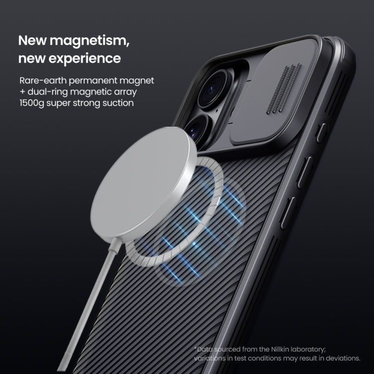 For iPhone 16 Plus NILLKIN CamShield Pro Magnetic PC Phone Case(Black)