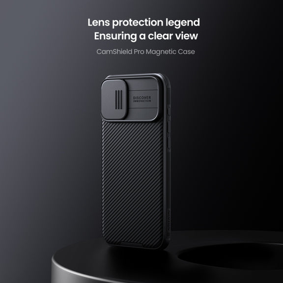 For iPhone 16 NILLKIN CamShield Pro Magnetic PC Phone Case(Black)