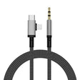 2 in 1 8 Pin, USB-C / Type-C to 3.5mm Car AUX Audio Adapter Cable, Length:1m(Grey) - Video & Audio Cable by PMC TechLife | Online Shopping South Africa | PMC TechLife | Buy Now Pay Later Mobicred