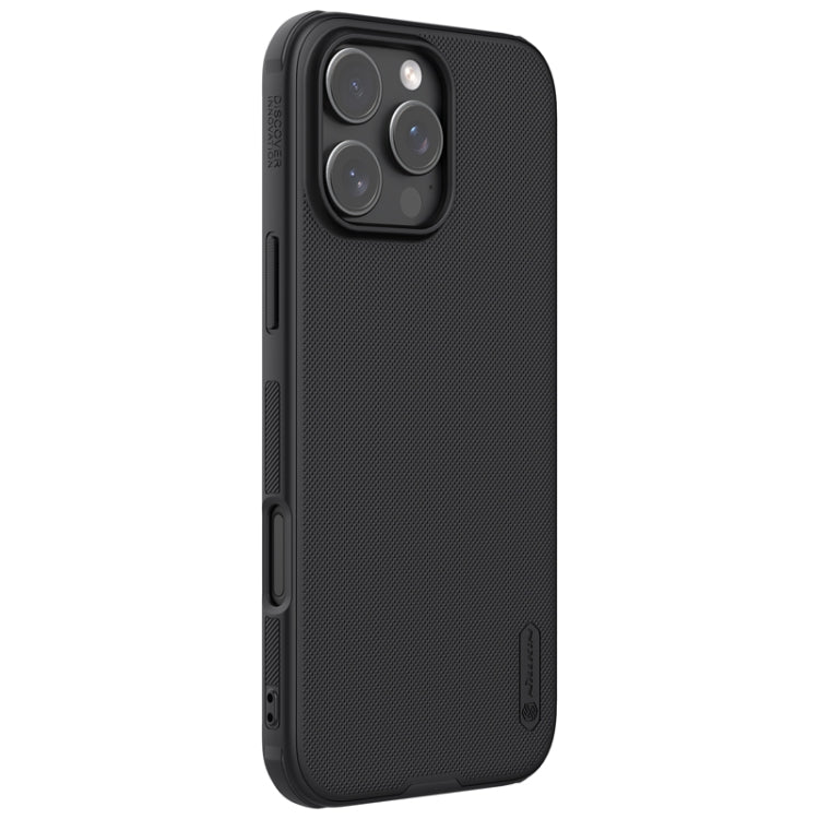 For iPhone 16 Pro NILLKIN Frosted Shield Pro PC + TPU Phone Case(Black)