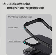 For iPhone 16 Pro NILLKIN Frosted Shield Pro PC + TPU Phone Case(Blue)