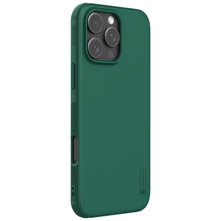 For iPhone 16 Pro NILLKIN Frosted Shield Pro PC + TPU Phone Case(Green)