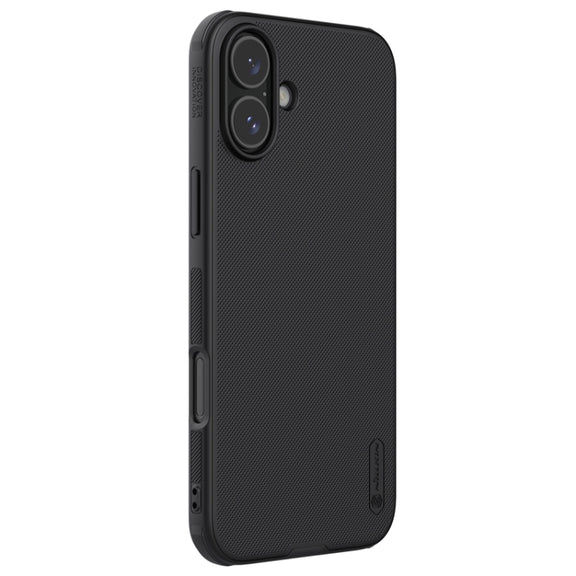 For iPhone 16 NILLKIN Frosted Shield Pro PC + TPU Phone Case(Black)
