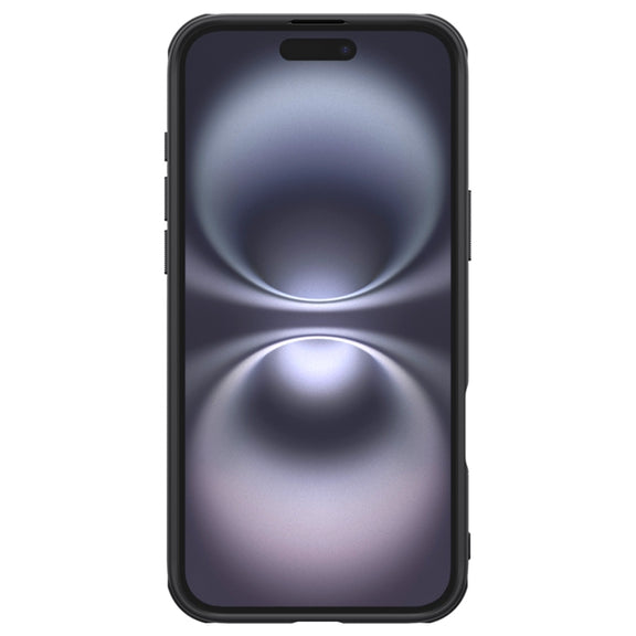 For iPhone 16 NILLKIN Frosted Shield Pro PC + TPU Phone Case(Black)