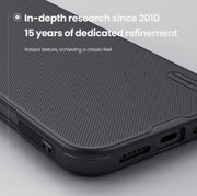 For iPhone 16 NILLKIN Frosted Shield Pro PC + TPU Phone Case(Black)