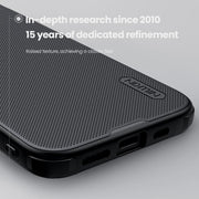 For iPhone 16e NILLKIN Frosted Shield Pro PC + TPU Phone Case(Black)