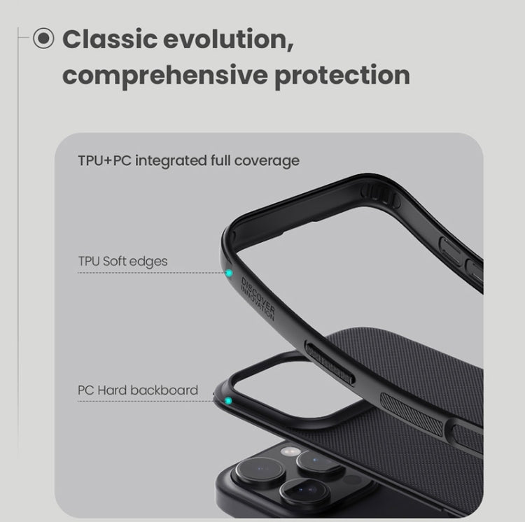 For iPhone 16 Pro Max NILLKIN Frosted Shield Pro Magnetic Magsafe Phone Case(Blue)