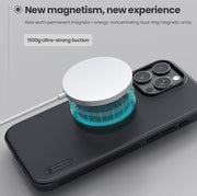 For iPhone 16 Pro Max NILLKIN Frosted Shield Pro Magnetic Magsafe Phone Case(Blue)