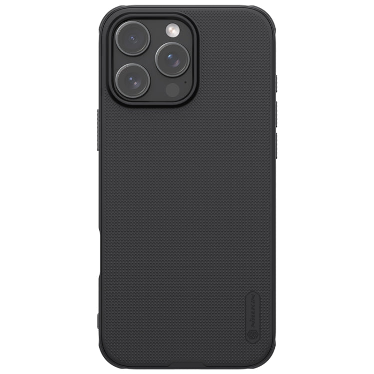 For iPhone 16 Pro NILLKIN Frosted Shield Pro Magnetic Magsafe Phone Case(Black)