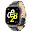 For Redmi Watch 4 Metal Black Frame Genuine Leather Watch Band(Bamboo Black) - free shipping - PMc TechLife - Order now!