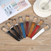 For Redmi Watch 4 Metal Silver Frame Genuine Leather Watch Band(Wine Red)