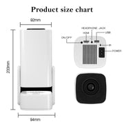 Y7S 720P Android 11 OS Portable Home WiFi Projector with Speaker, CPU:Allwinner H713(US Plug)
