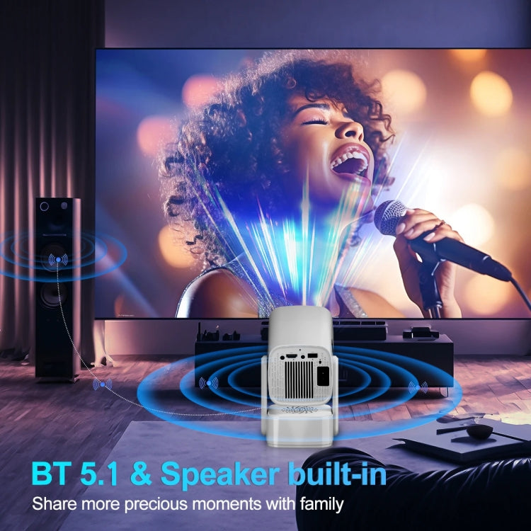 Y7S 720P Android 11 OS Portable Home WiFi Projector with Speaker, CPU:Allwinner H713(US Plug)