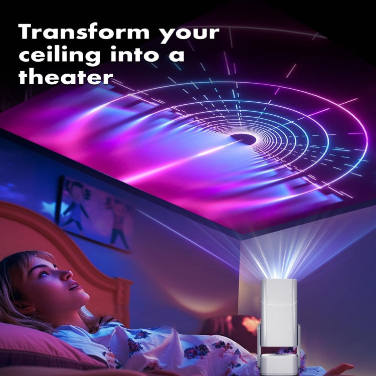 Y7S 720P Android 11 OS Portable Home WiFi Projector with Speaker, CPU:Allwinner H713(US Plug)
