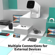 Y7S 720P Android 11 OS Portable Home WiFi Projector with Speaker, CPU:Allwinner H713(EU Plug)