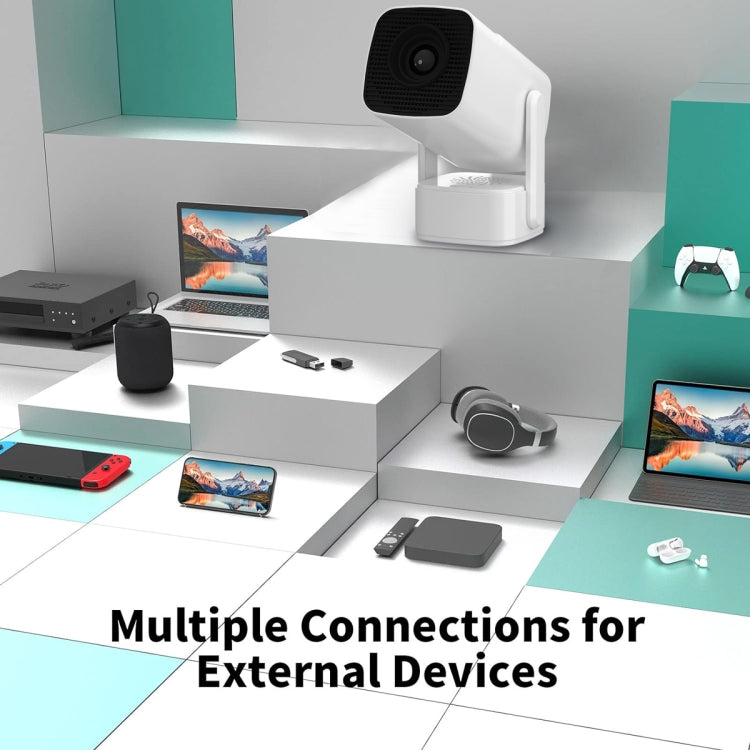 Y7S 720P Android 11 OS Portable Home WiFi Projector with Speaker, CPU:RK3326(UK Plug)