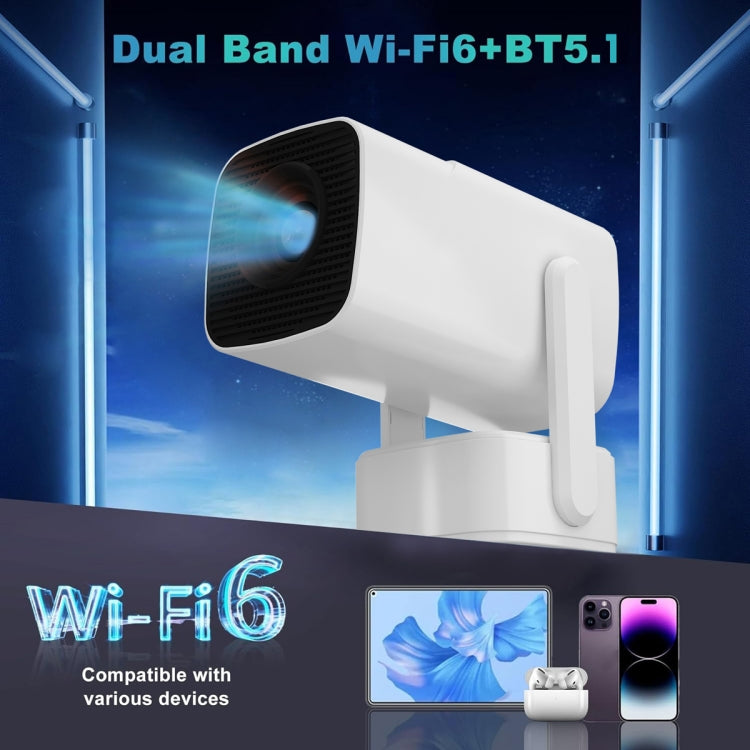 Y7S 720P Android 11 OS Portable Home WiFi Projector with Speaker, CPU:RK3326(AU Plug)