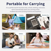 A41 203DPI Portable Tattoo Printer Office Study Bluetooth HD Thermal Printer(White)