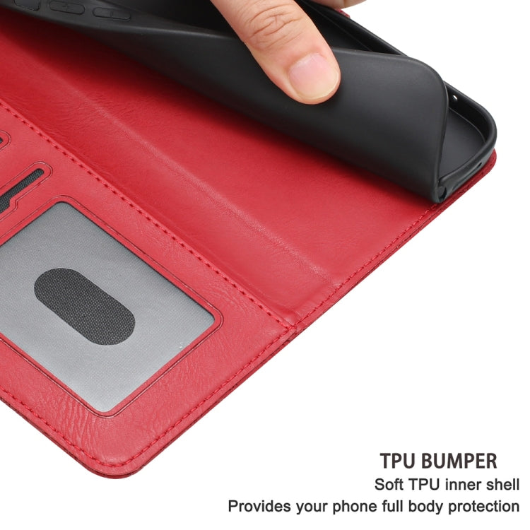 For Samsung Galaxy S25 Ultra 5G Floral Embossed Pattern Leather Phone Case(Red)