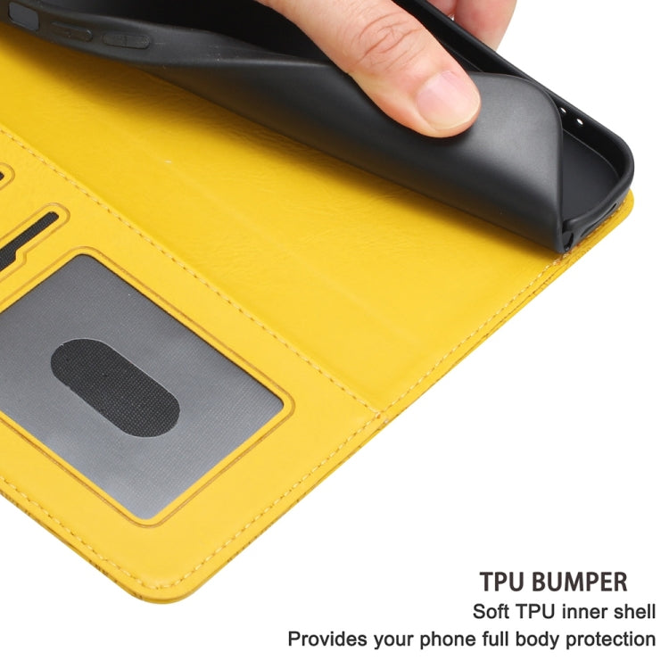 For Samsung Galaxy S25 Ultra 5G Floral Embossed Pattern Leather Phone Case(Yellow)