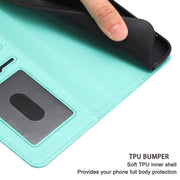 For Samsung Galaxy S25+ 5G Floral Embossed Pattern Leather Phone Case(Light Green)