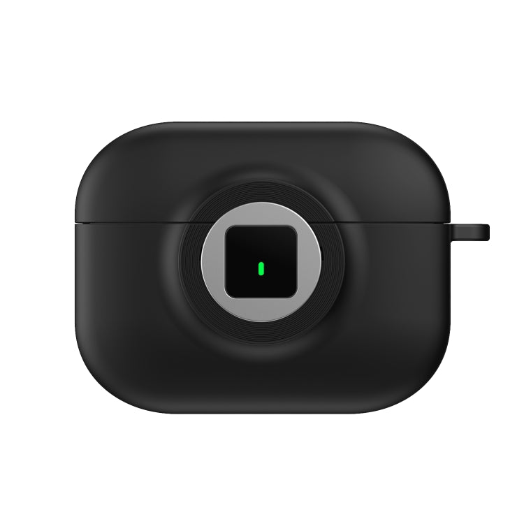 For AirPods Pro Camera Series PC + TPU Headset Shockproof Carbon Fibre Case(Black)