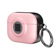 For AirPods Pro Camera Series PC + TPU Headset Shockproof Carbon Fibre Case(Pink) - For AirPods Pro by PMC Jewellery | Online Shopping South Africa | PMC Jewellery | Buy Now Pay Later Mobicred