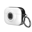 For AirPods Pro Camera Series PC + TPU Headset Shockproof Carbon Fibre Case(White) - For AirPods Pro by PMC Jewellery | Online Shopping South Africa | PMC Jewellery | Buy Now Pay Later Mobicred