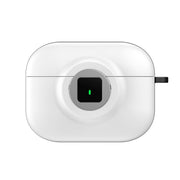 For AirPods Pro Camera Series PC + TPU Headset Shockproof Carbon Fibre Case(White)