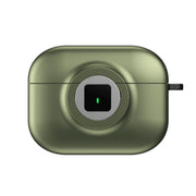 For AirPods Pro Camera Series PC + TPU Headset Shockproof Carbon Fibre Case(Green)