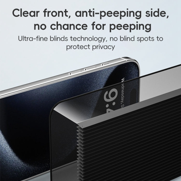 For iPhone 16 Plus ZGA 0.33mm 2.5D Anti-static Privacy Tempered Glass Film
