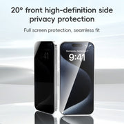 For iPhone 16 ZGA 0.33mm 2.5D Anti-static Privacy Tempered Glass Film