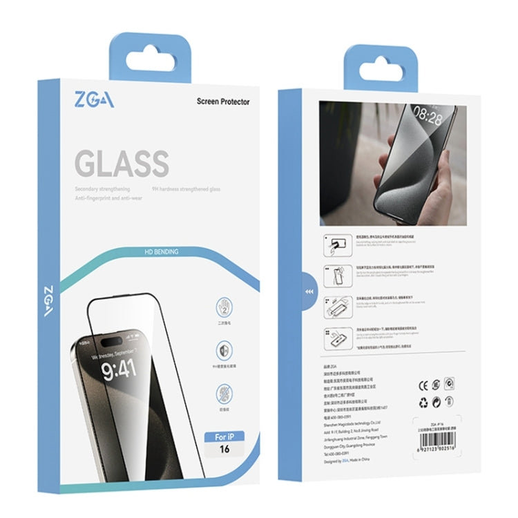 For iPhone 16 Plus ZGA 0.33mm 2.5D Anti-static HD Tempered Glass Film