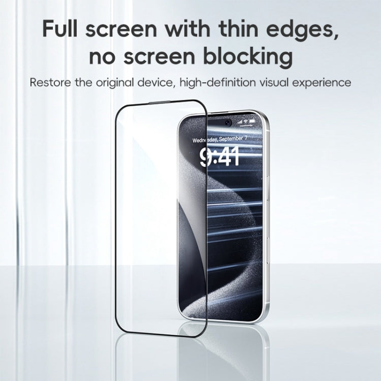 For iPhone 16 Plus ZGA 0.33mm 2.5D Anti-static HD Tempered Glass Film